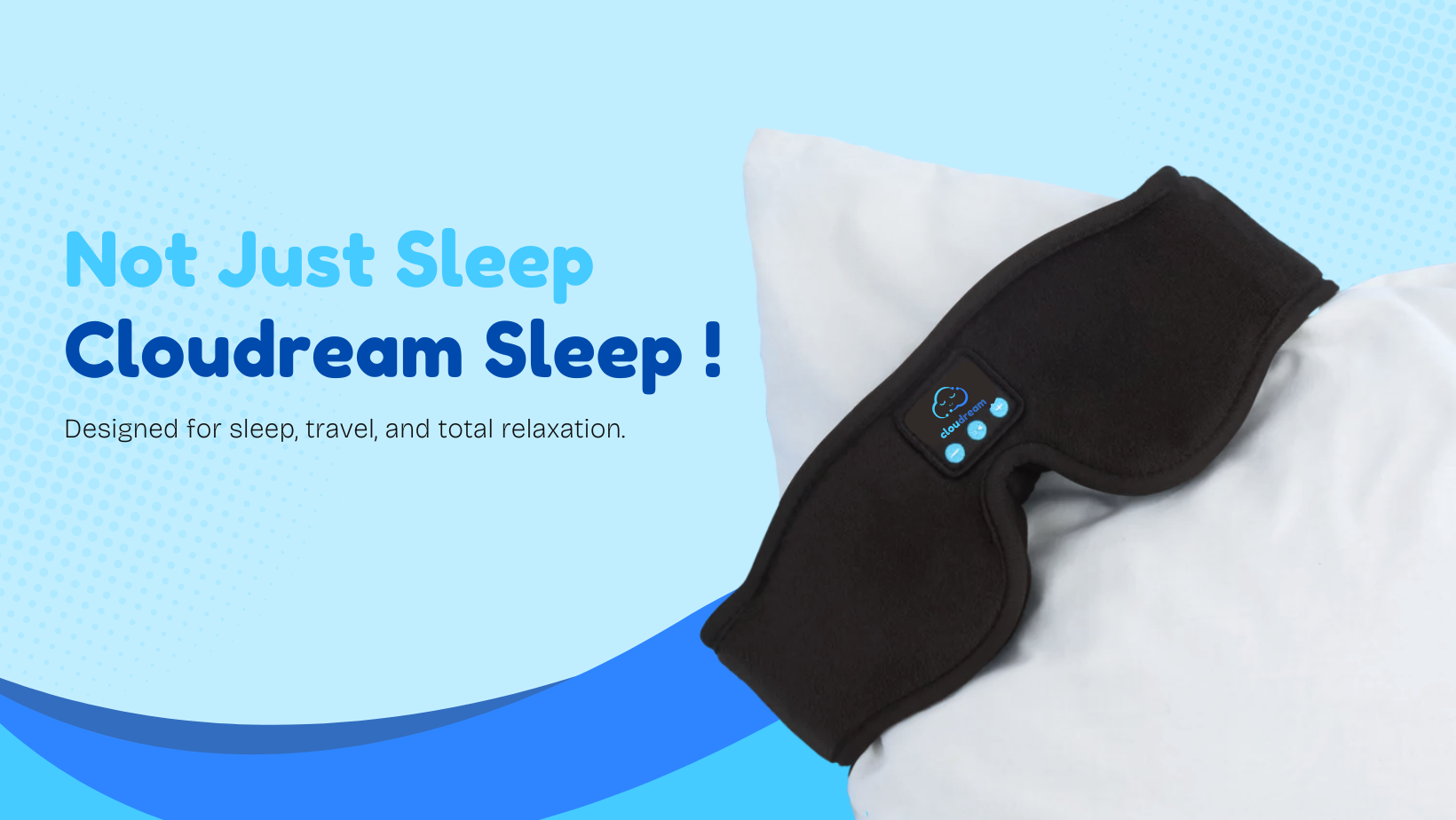 Load video: cloudream bluetooth sleeping mask